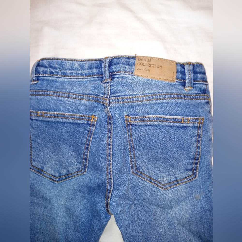 Zara kids blue straight jeans